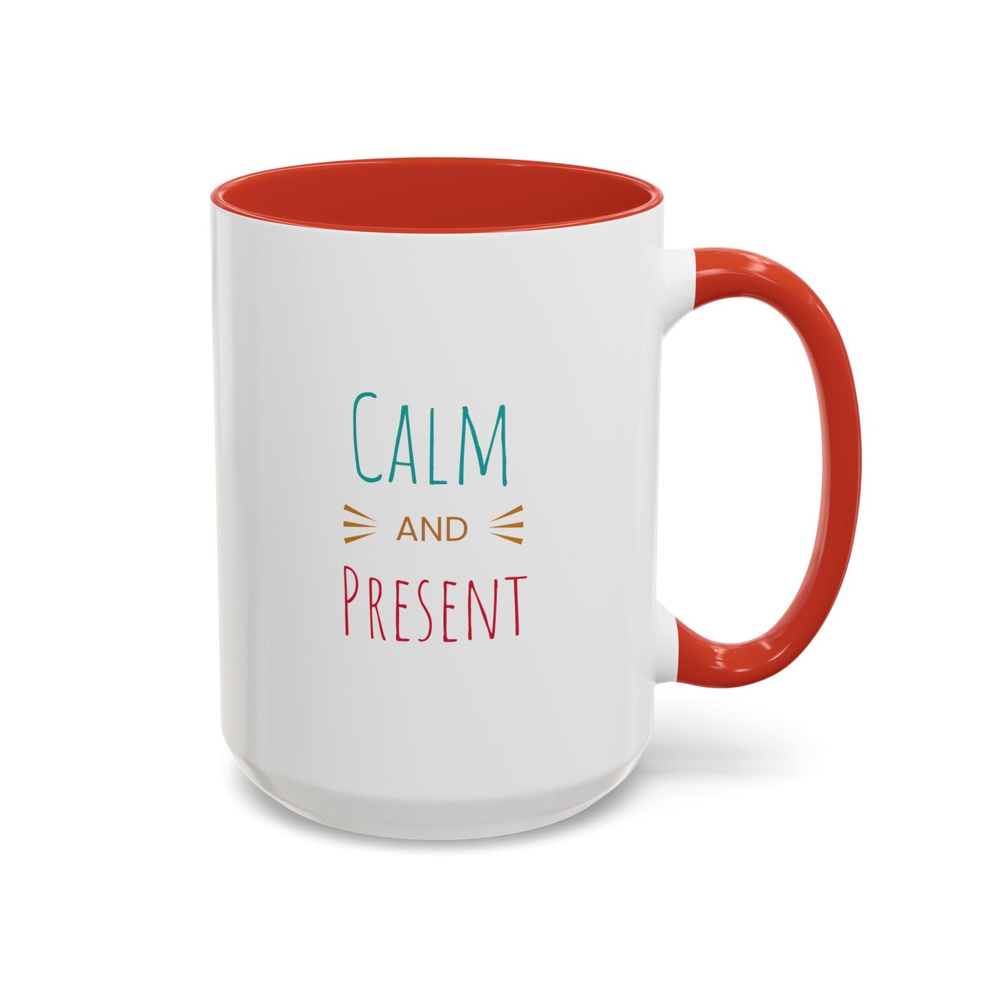 Mindful Mornings Accent Coffee Mug - 11oz & 15oz Motivational Drinkware