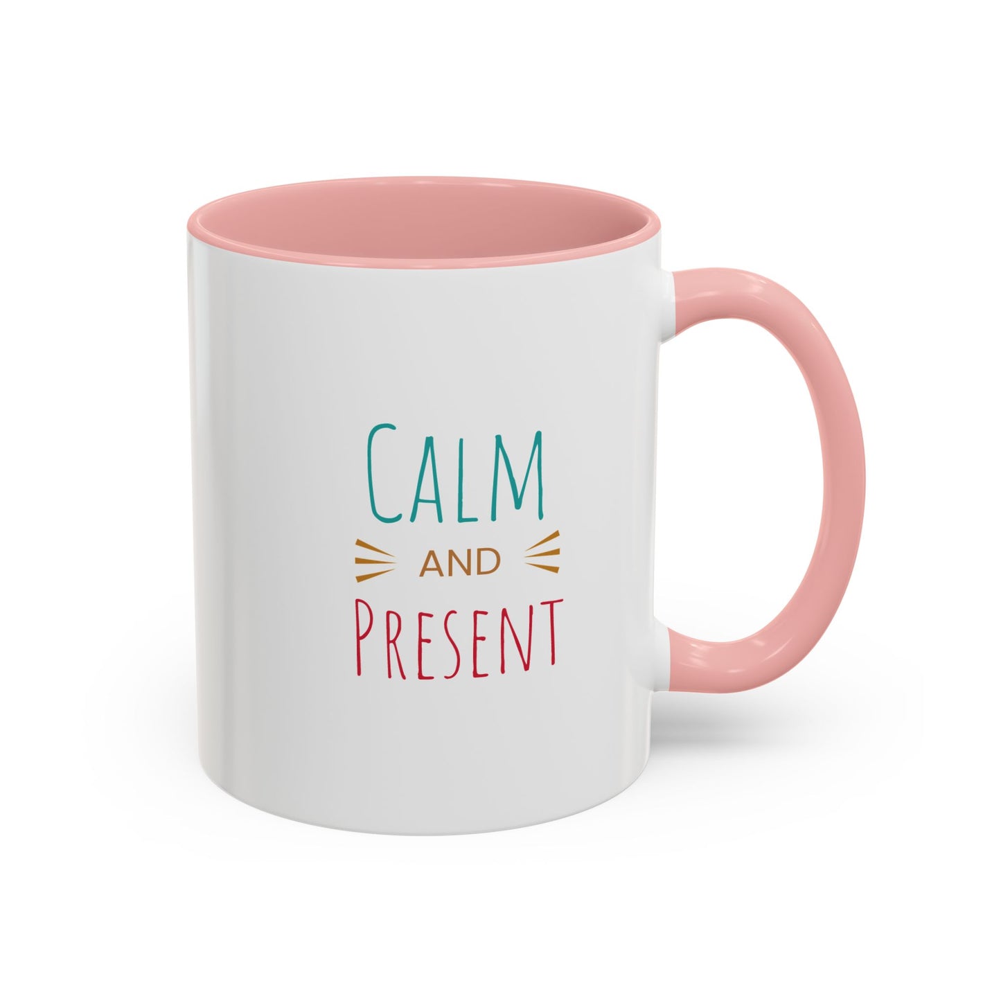 Mindful Mornings Accent Coffee Mug - 11oz & 15oz Motivational Drinkware