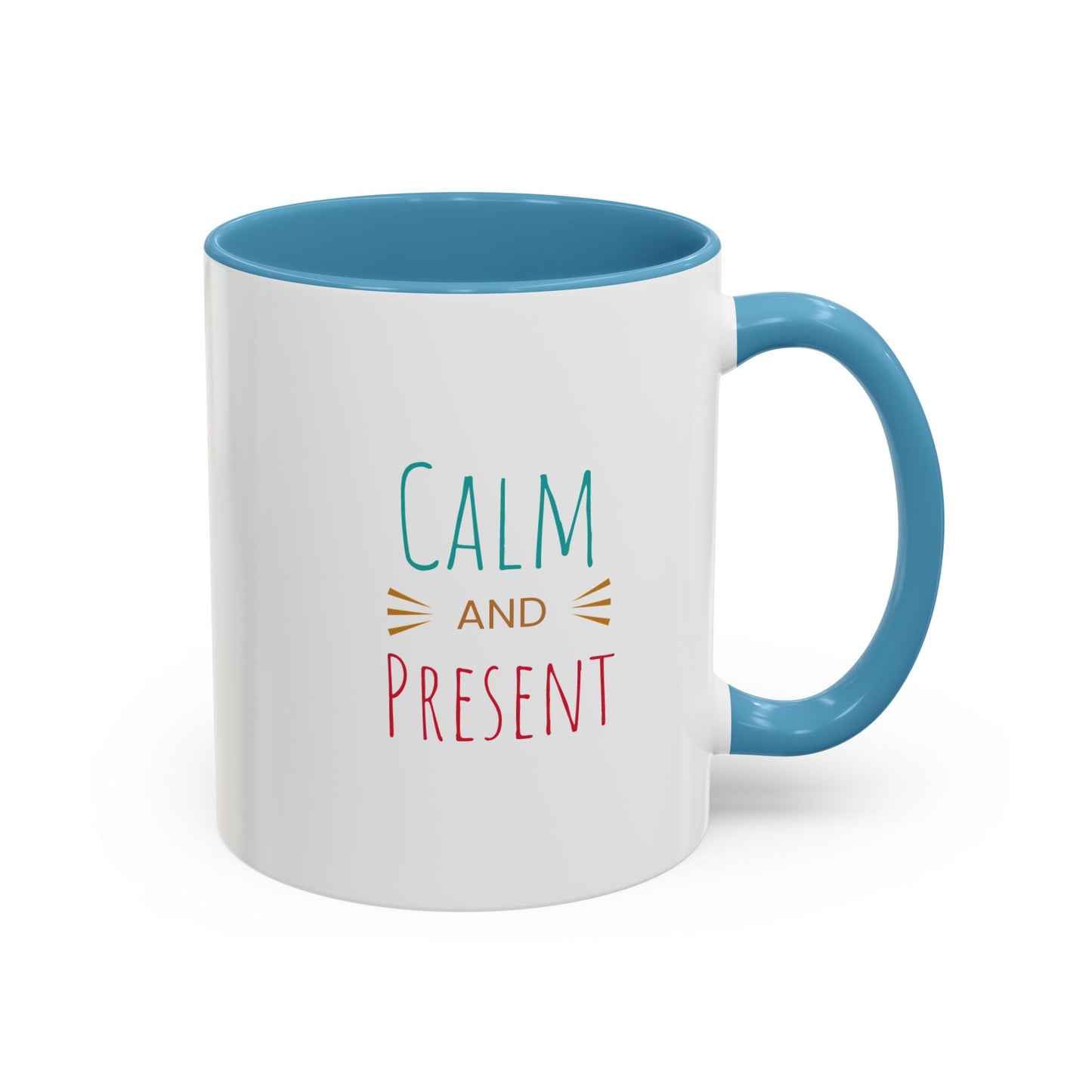 Mindful Mornings Accent Coffee Mug - 11oz & 15oz Motivational Drinkware
