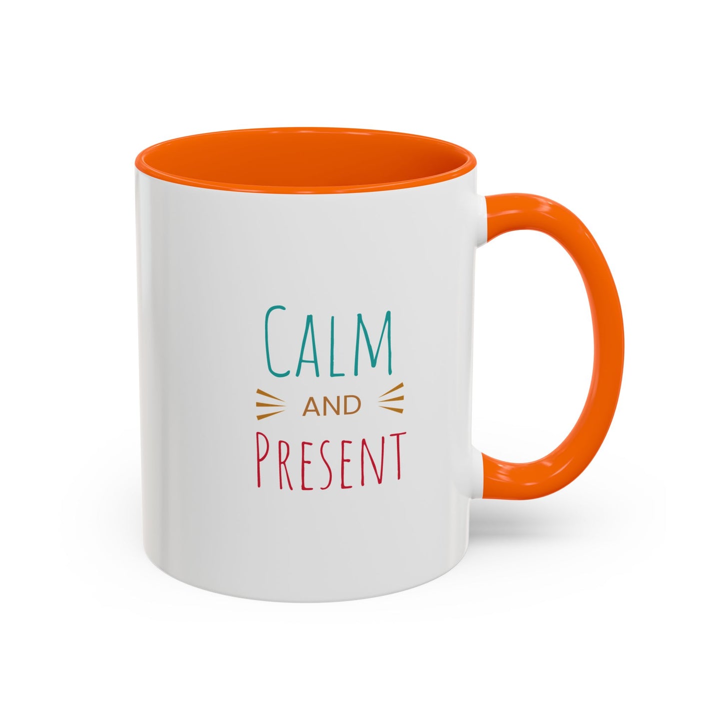 Mindful Mornings Accent Coffee Mug - 11oz & 15oz Motivational Drinkware